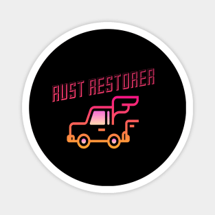 Rust Car Restorer, Car restorer Vintage Rust Car, Rust car for men, Car Lover Gift Magnet